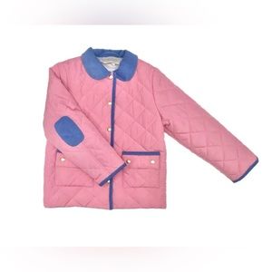 TBBC Kendall's Quilted Coat Hamptons Hot Pink with Periwinkle in 2T